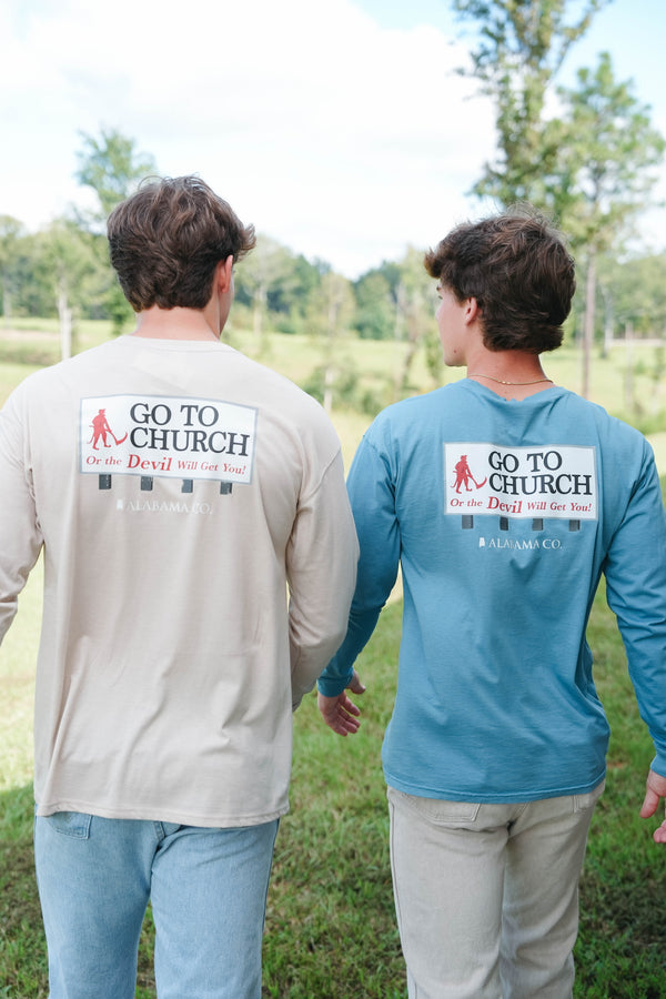 State Co Go To Church Or The Devil Will Get You L/S - Pants Store