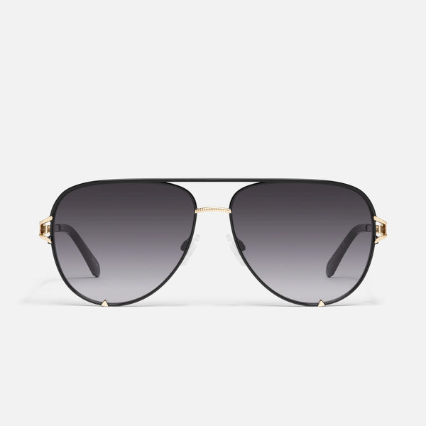 Quay High Key Twist Black Frame Aviator Sunglasses Quay High Key Twist Sunglasses - Pants Store main image 4