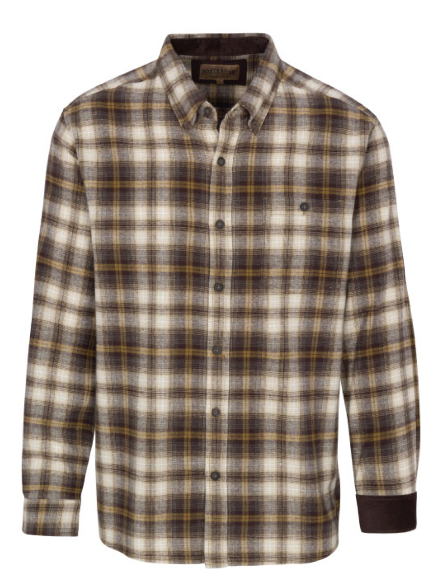 North River Brushed Cotton Button Down Shirt