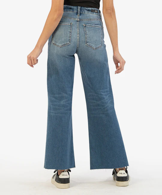 Super High Rise Wide Leg Jeans - Ecru