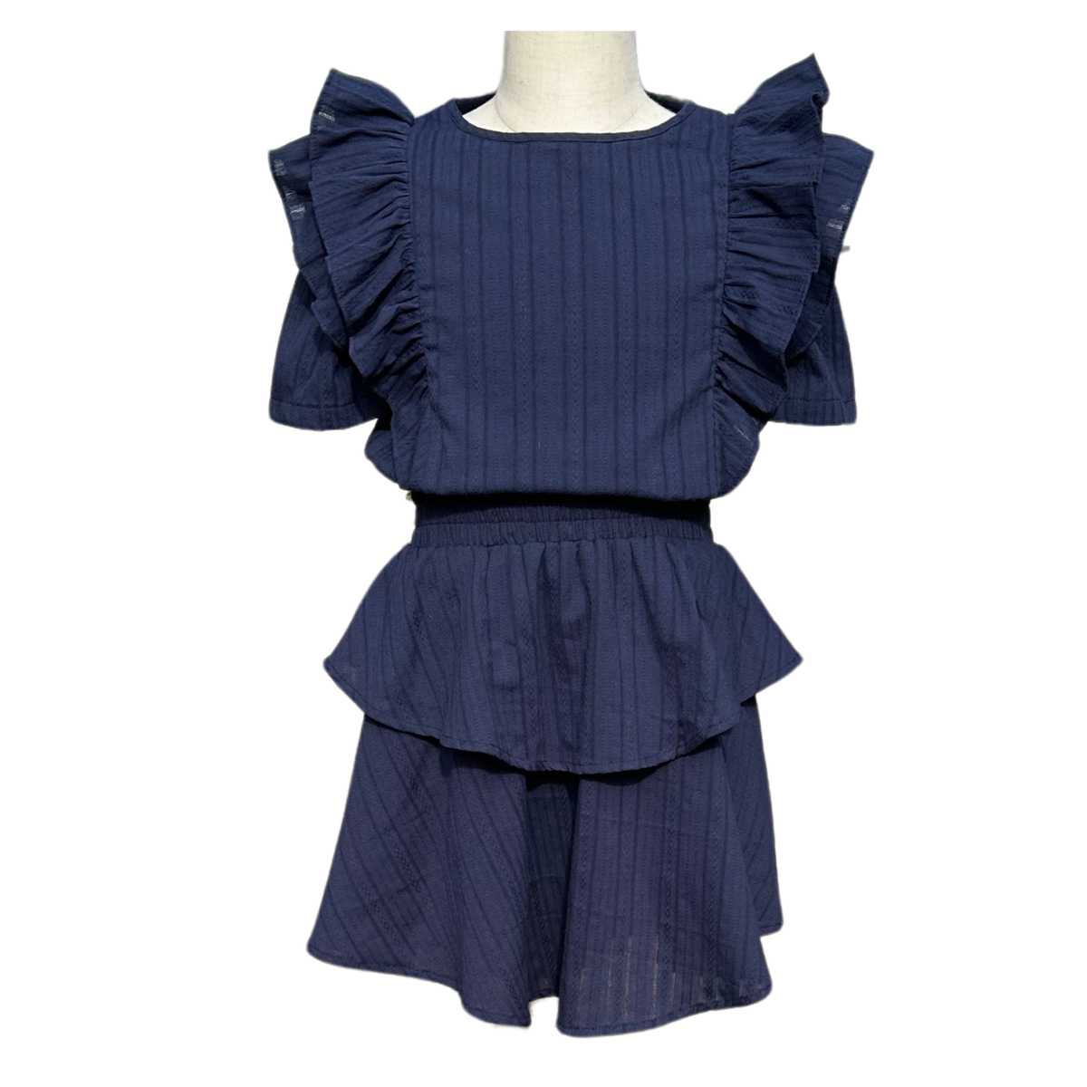 Girls' Pleat Collier Dress