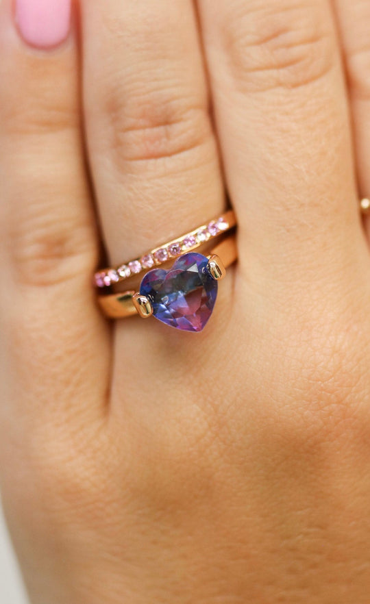 Girls' Great Pretenders Heart Stack Rings