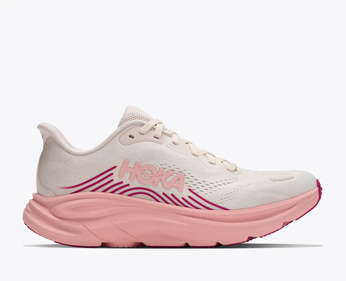 hola cream and pink sneakers