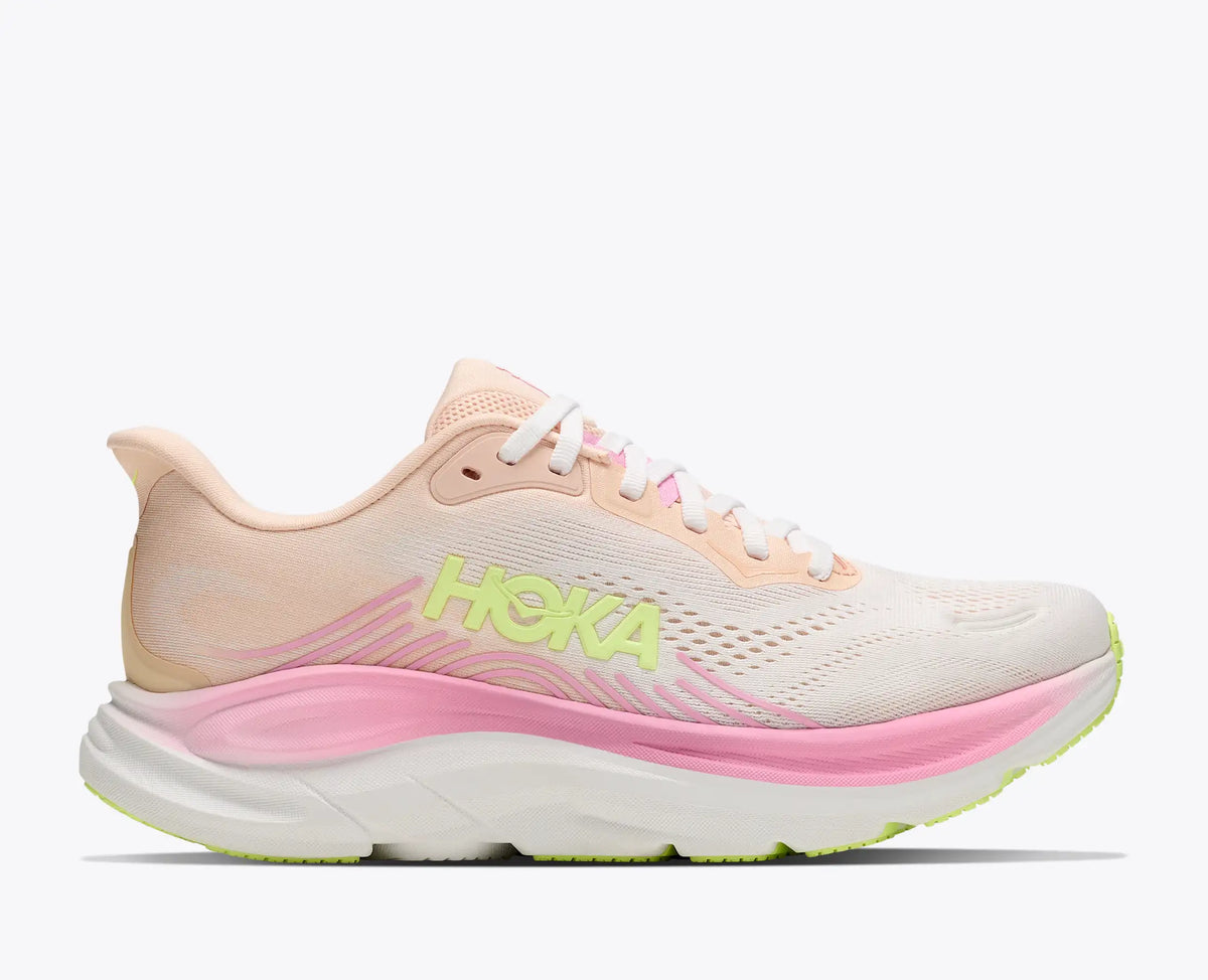 hoka orange and pink sneakers