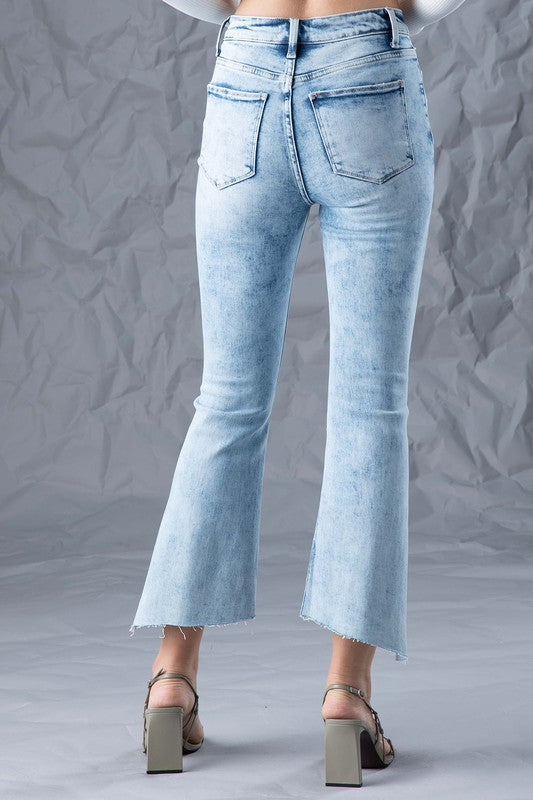 Ceros High Rise Crop Flare Jeans