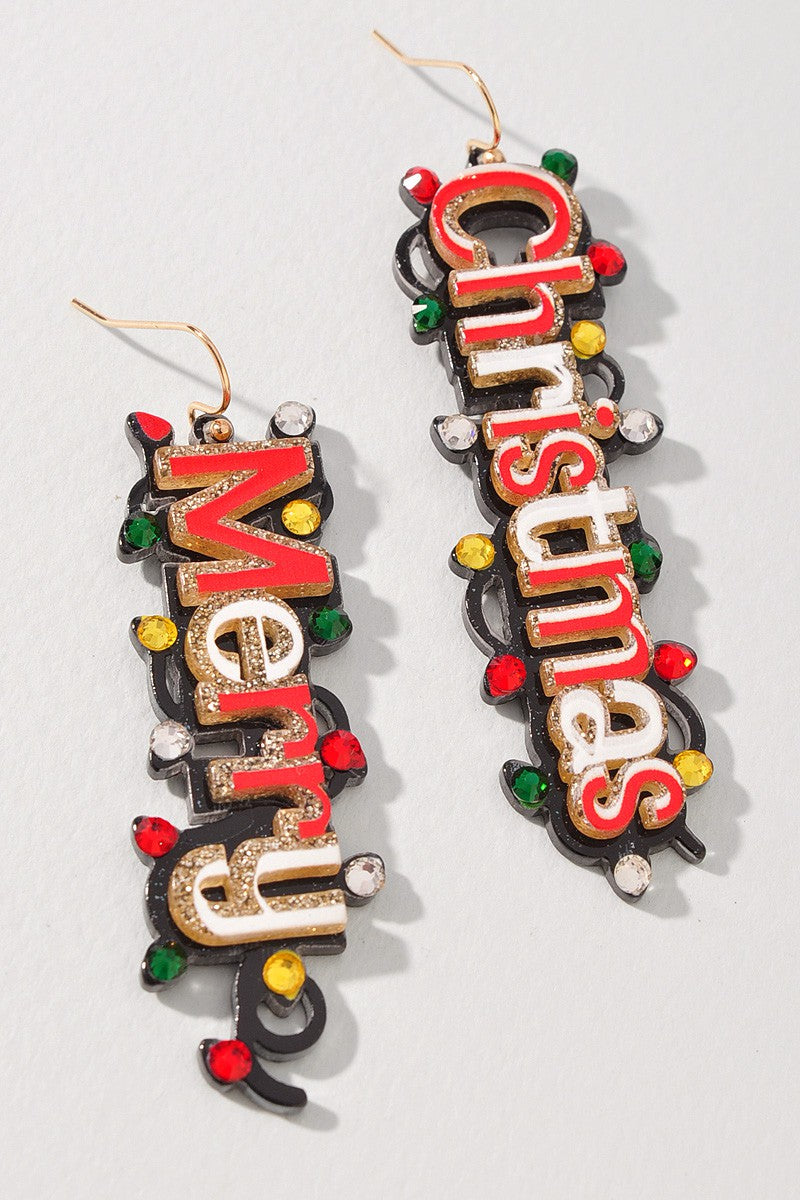 Merry Christmas Earrings