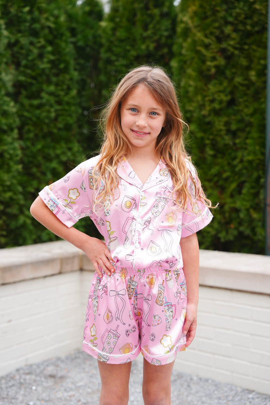 Girls' Trendy PJ Top
