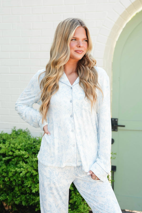 Cozy Earth Long Sleeve Pajama Top