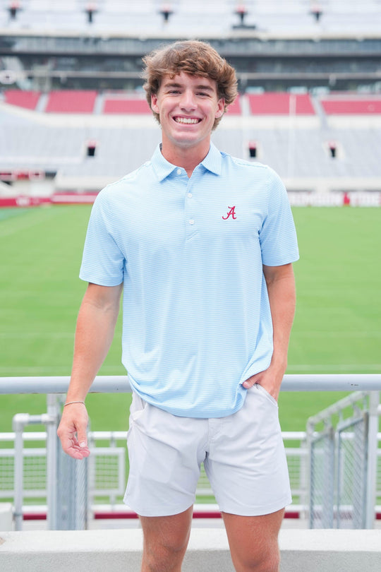 Cutter & Buck "A" Forge Eco Double Stripe Polo