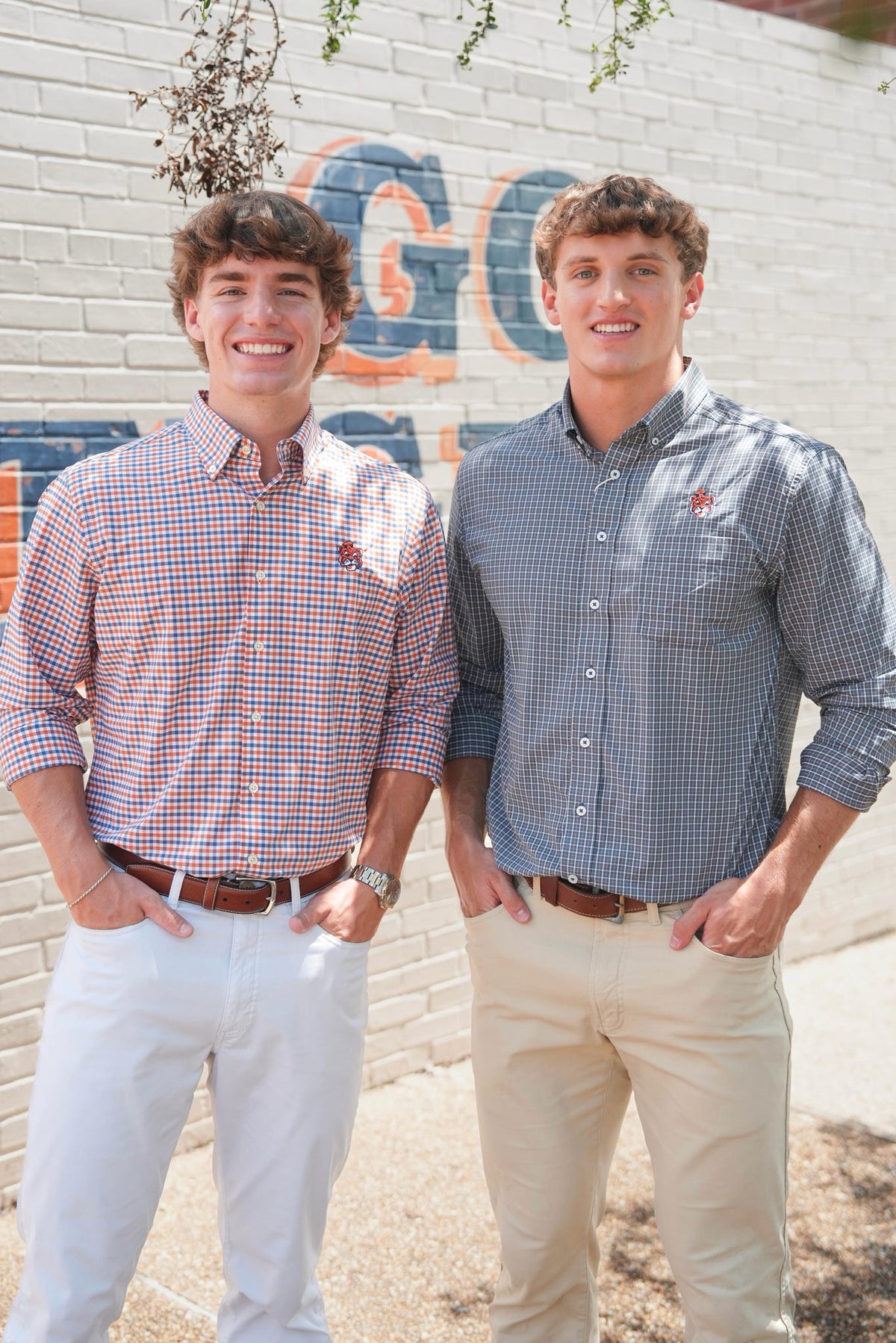 Taylor & Mick Plaid Aubie Button Down