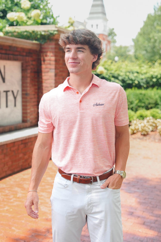 Antigua Distressed Polo Auburn Script