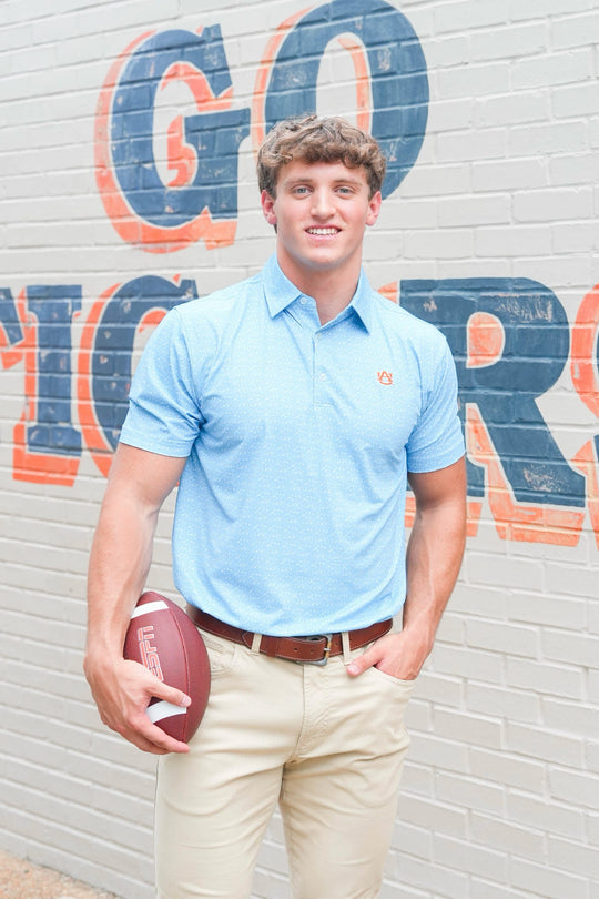 GenTeal Brrr Printed Auburn Polo