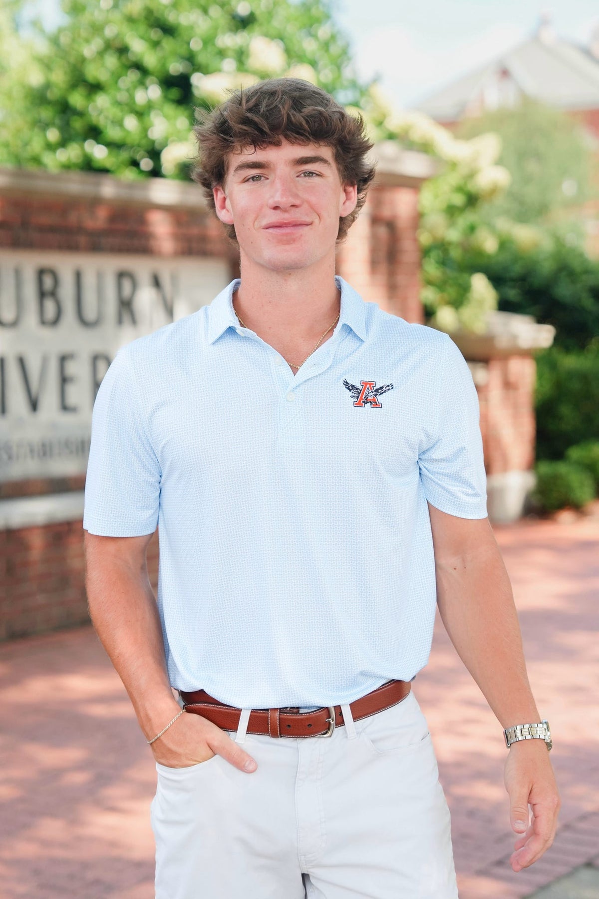 Cutter & Buck Eagle A Pike Eco Diamond Dot Polo