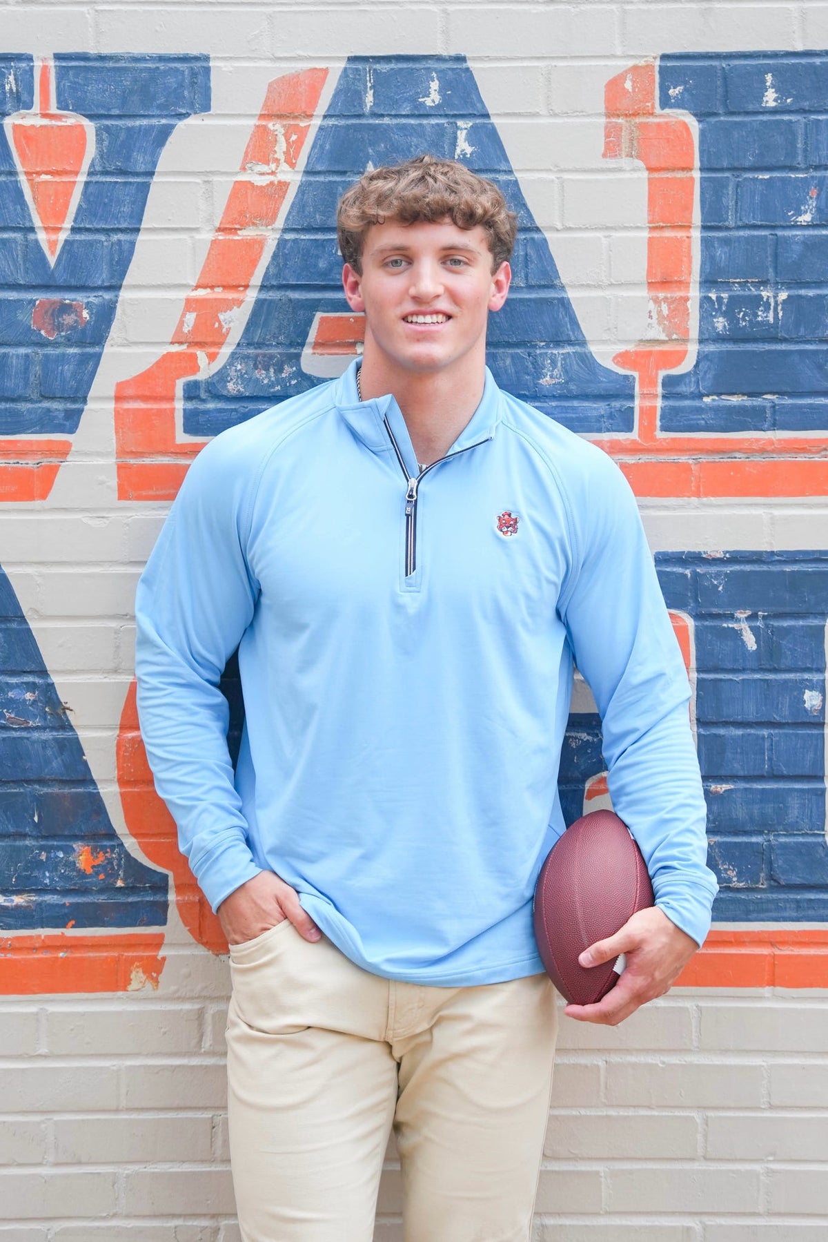 Cutter & Buck Adapt Eco 1/4 Zip Auburn Tiger Pullover