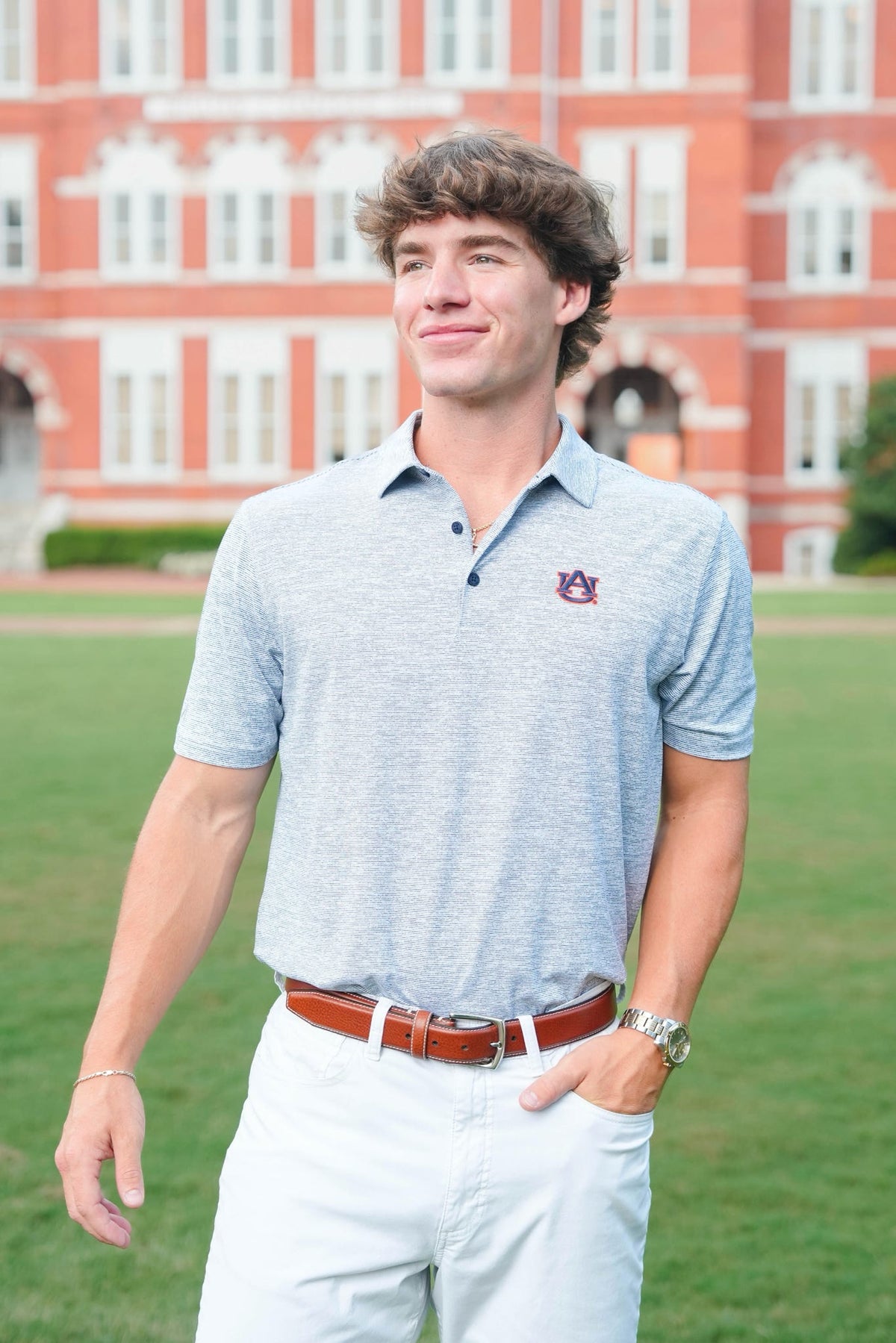 Antigua Distressed Polo "AU" Polo