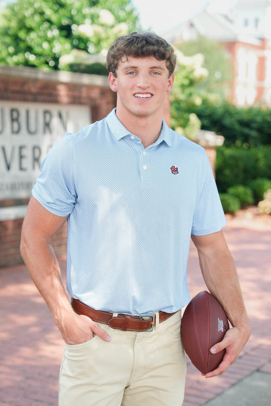 Cutter & Buck Pike Eco Diamond Dot Print Aubie Polo