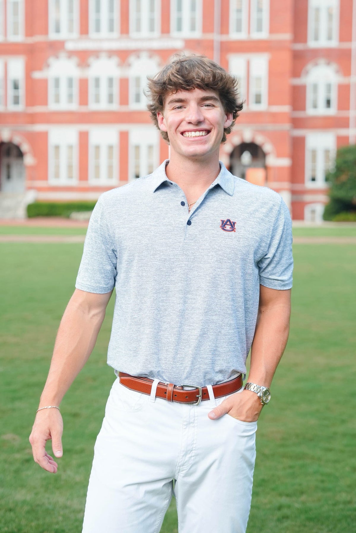 Antigua Distressed Polo "AU" Polo