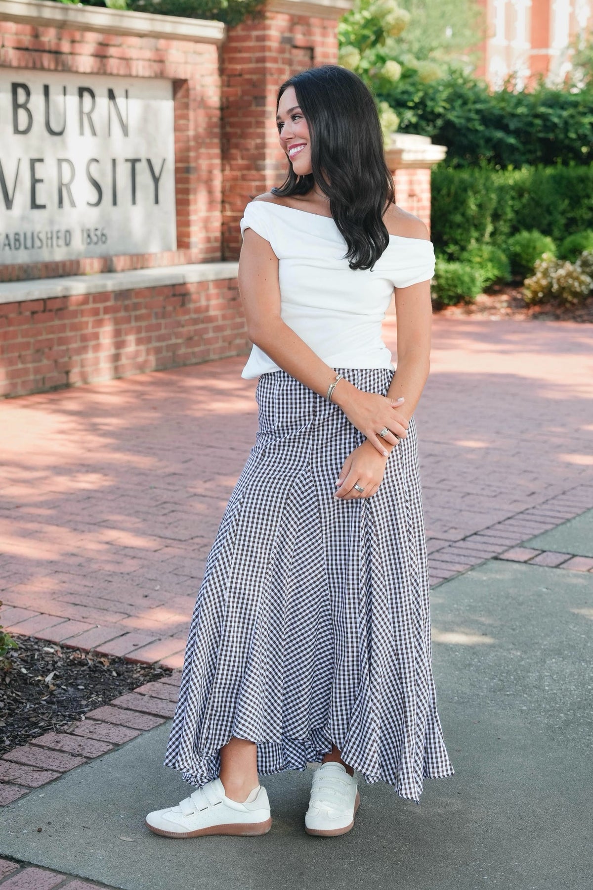 Alex Checkered Skirt