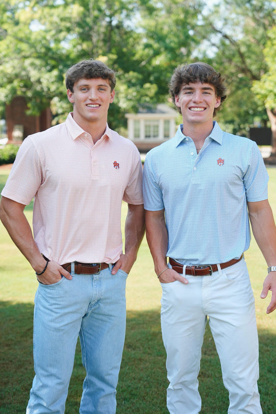 Aubie Tile Print Polo