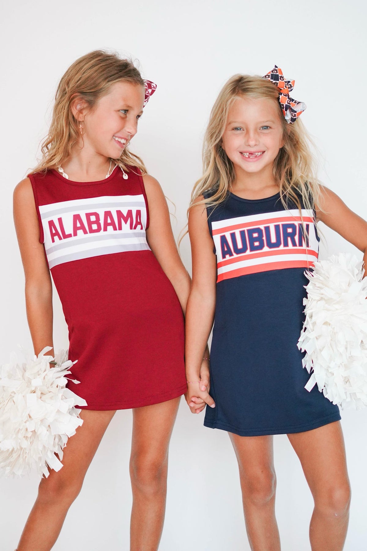 Girls' Scarlet Auburn Striped Cheer Dress
