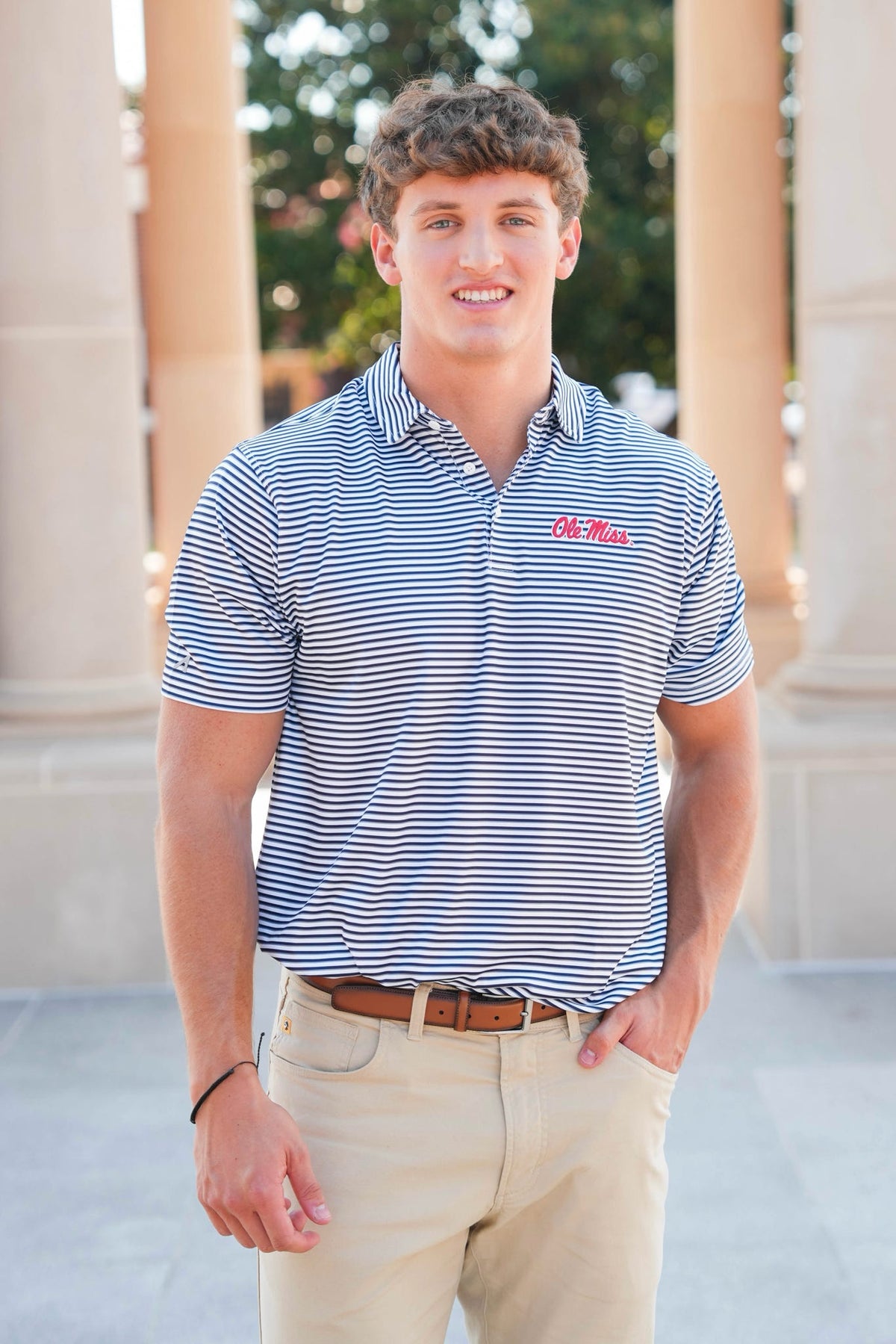 Antigua Skills Ole Miss Script Polo