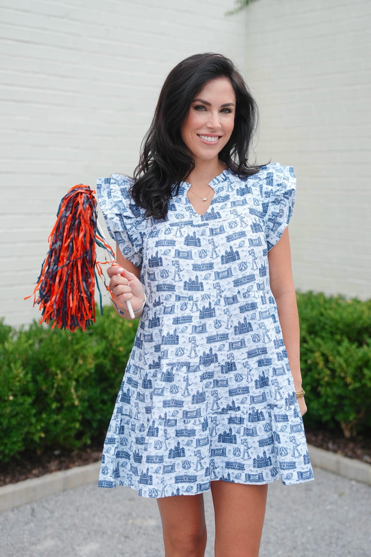 Stewart Simmons Auburn Toile Dress Navy / X-Small Stewart Simmons Auburn Toile Dress Navy / X-Small