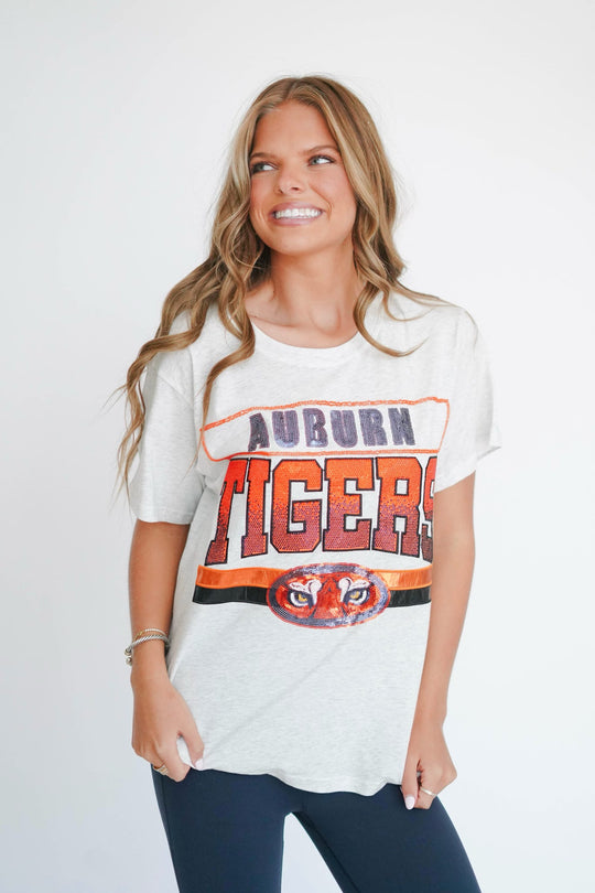 Queen Of Sparkles Auburn Tigers Tee