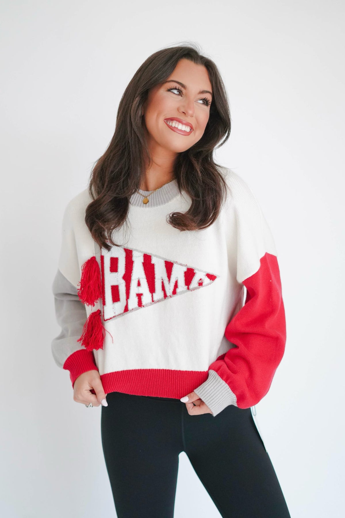Queen Of Sparkles Alabama Pennant Sweater