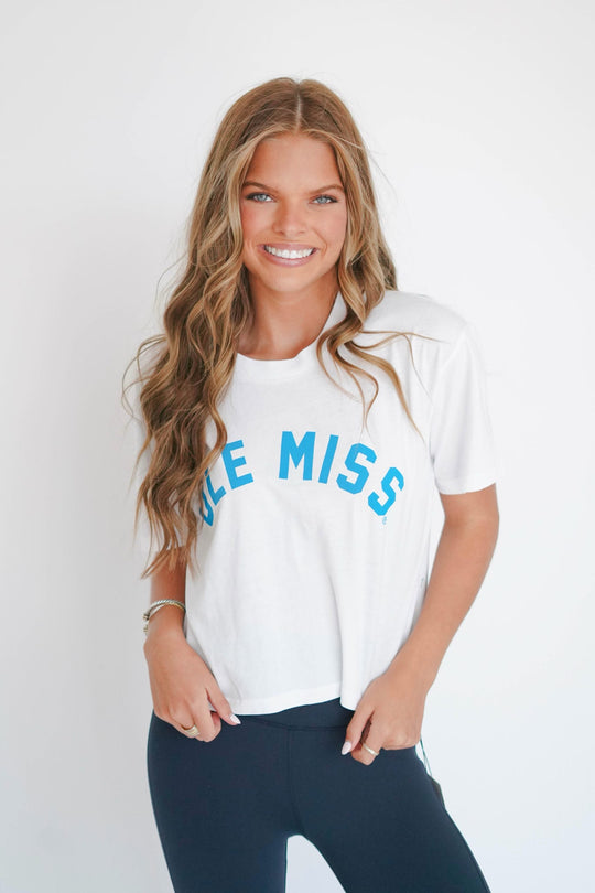 Chicka-D Cropped Ole Miss Tee