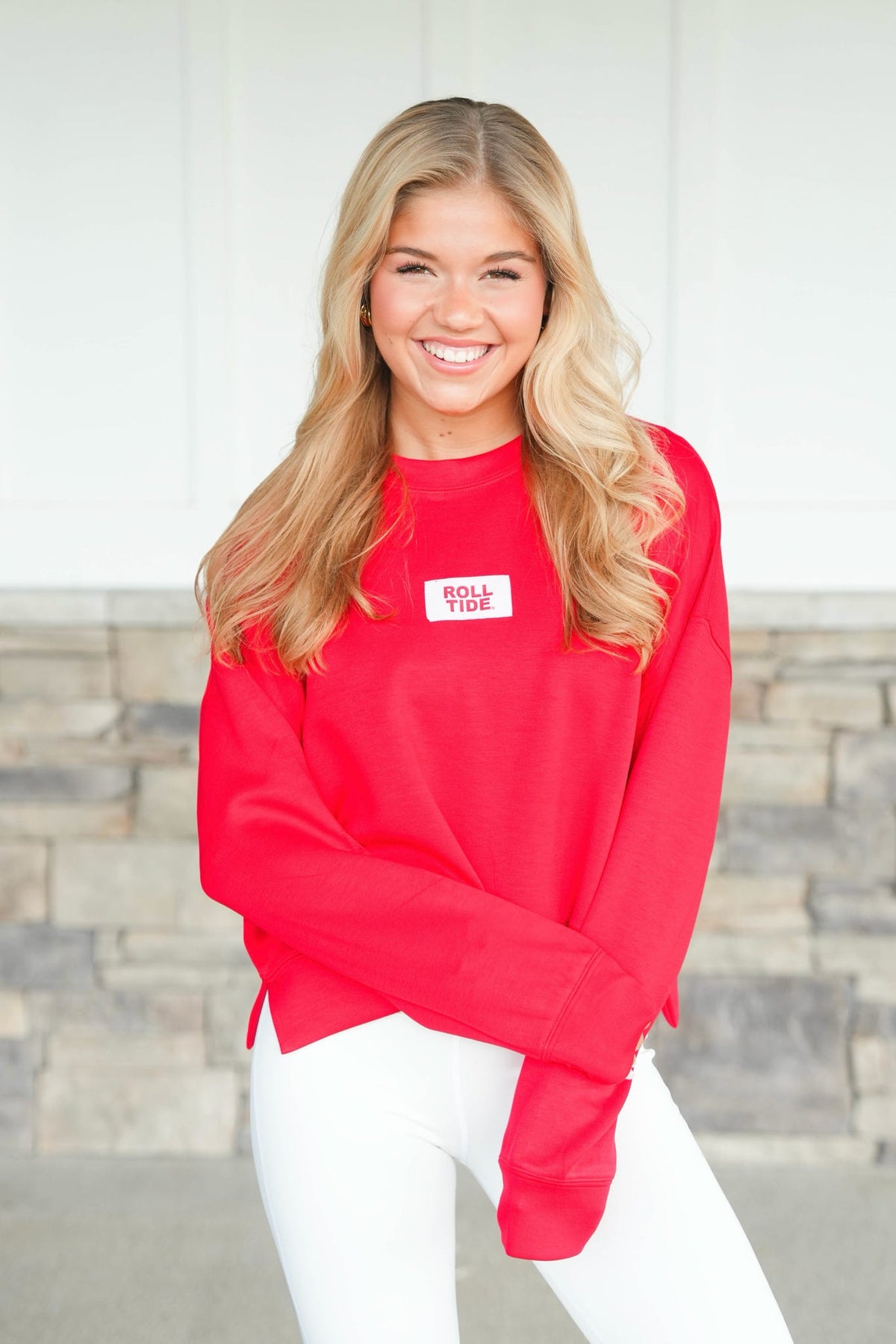 Scarlet & Gold Roll Tide Ava Airy Crewneck