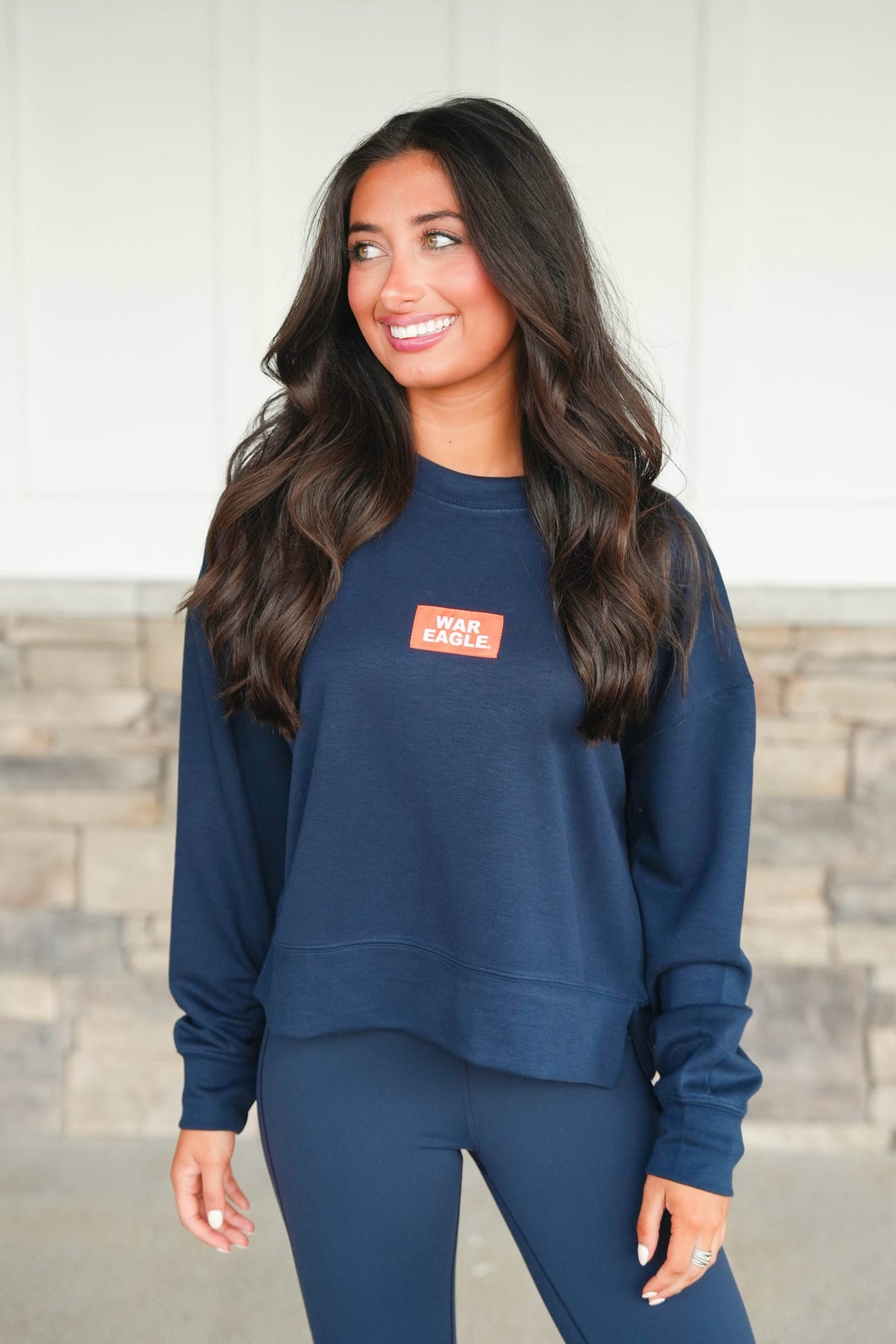 Scarlet & Gold Auburn Ava Airy Crewneck