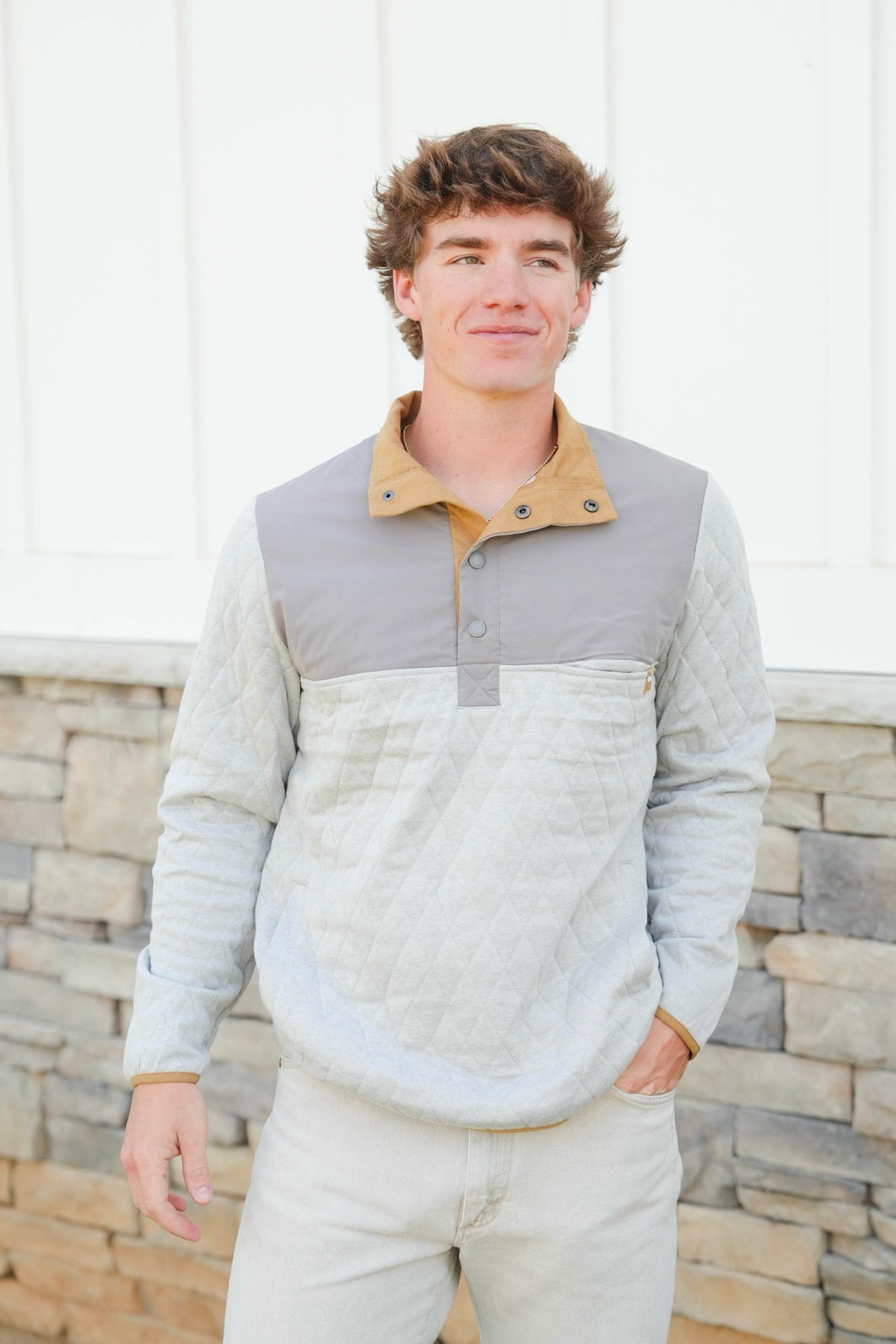 Southern Marsh Bighorn Quilted Pullover