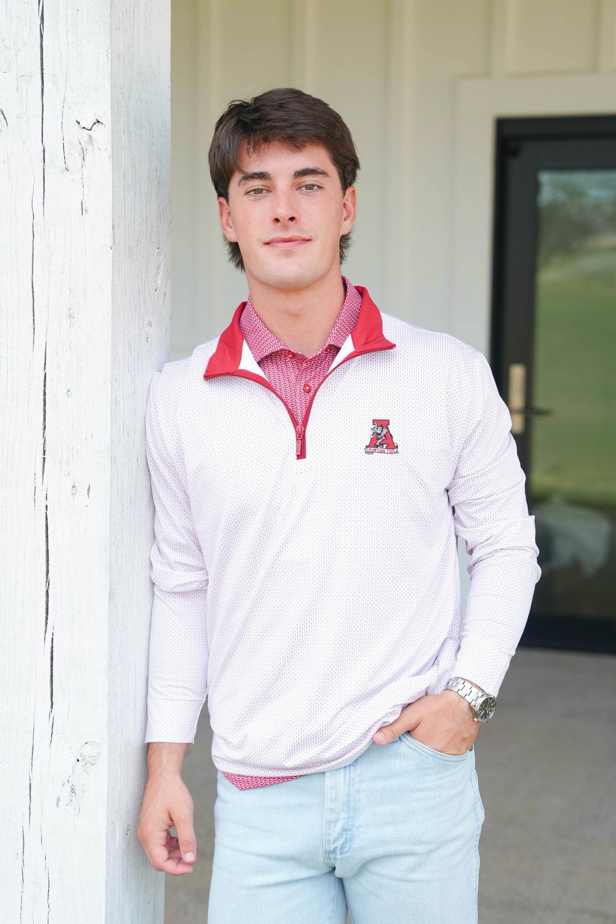 Taylor & Mick Vault "A" Dotted Pullover