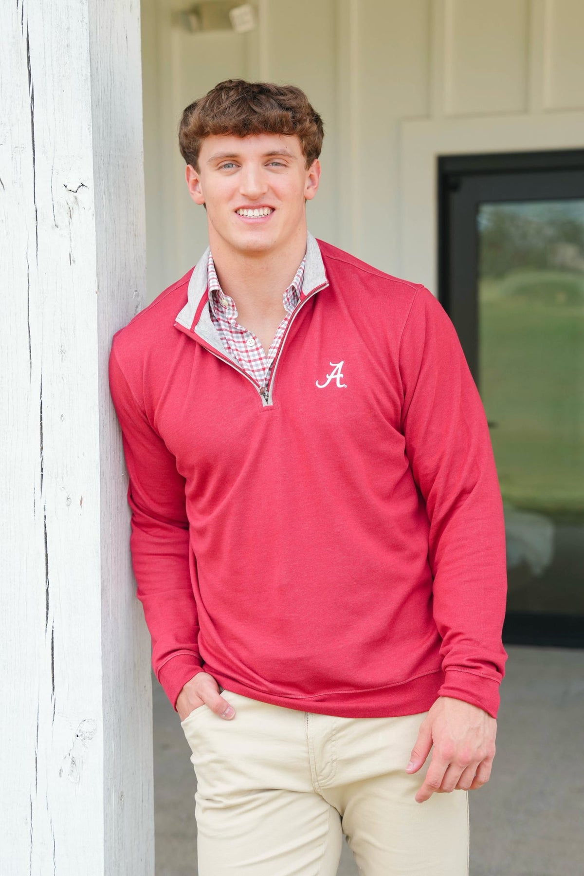 Johnnie O Sully Collegiate Quarter Zip Pullover