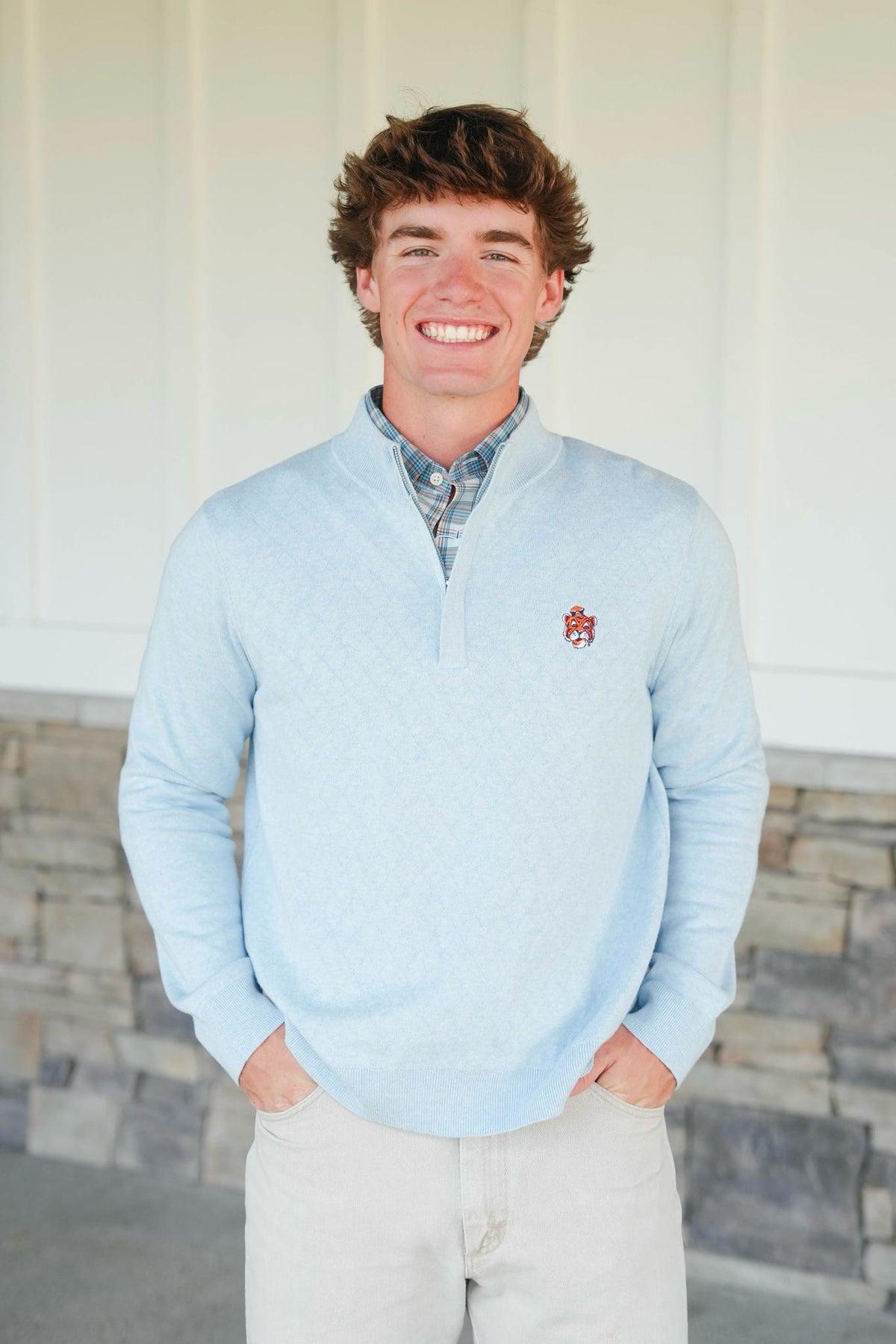 GenTeal Aubie Bramlett Diamond Quilted 1/4 Zip