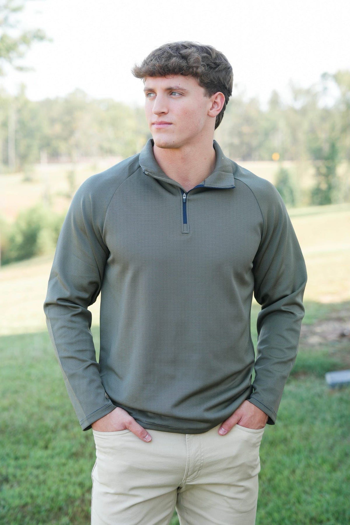 Southern Marsh Southampton Stripe 1/4 Zip