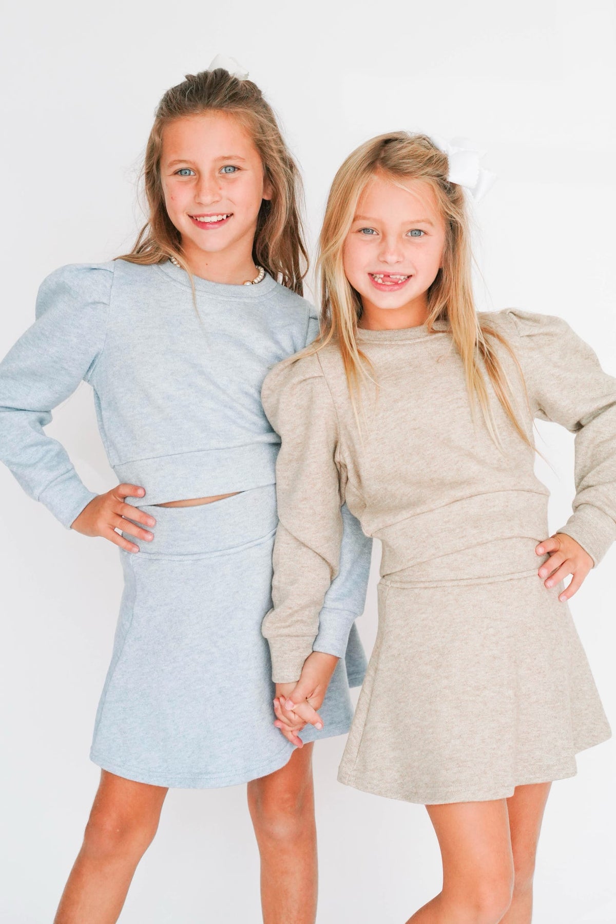 Girls' Pleat Peyton Sweater