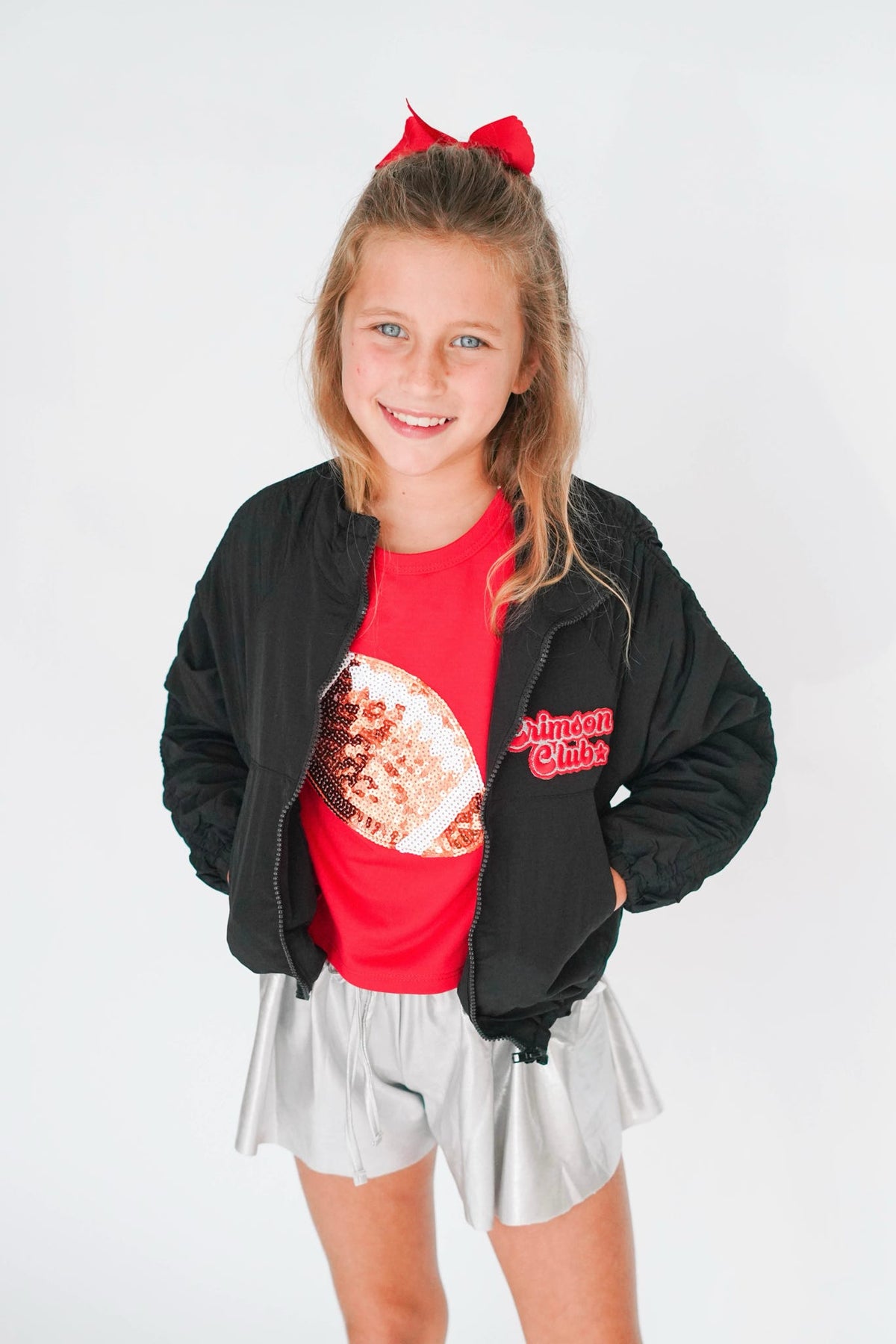 Girls' Sunshine Society Crimson Club Track Jacket