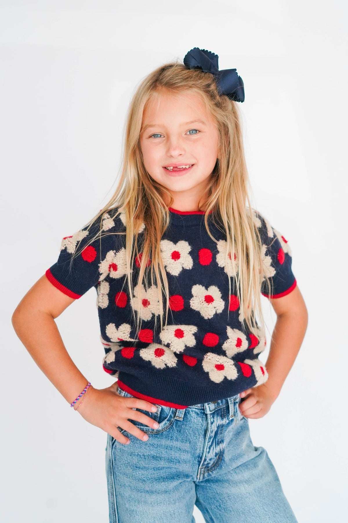 Girls' Flower Fields Sweater