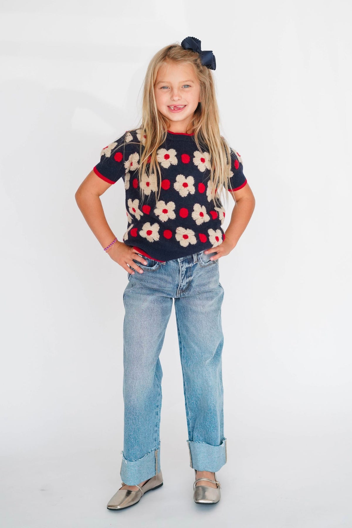 Girls' Flower Fields Sweater