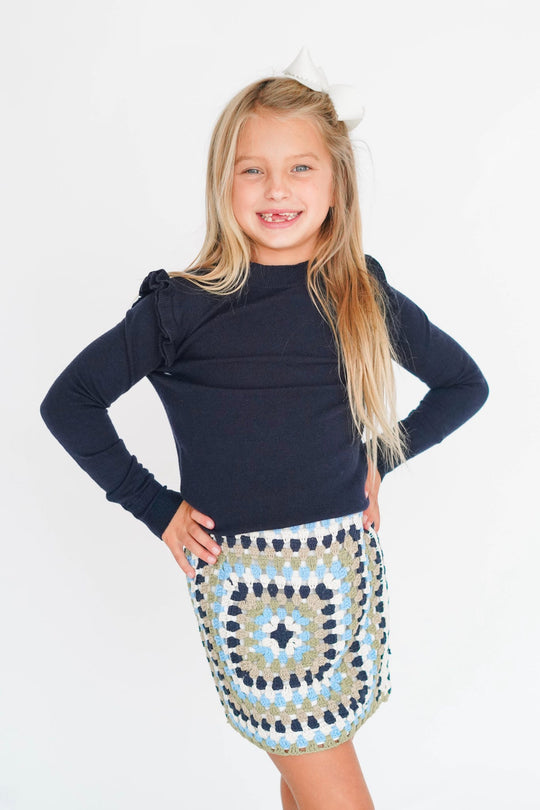 Girls' Mini Crochet Skirt