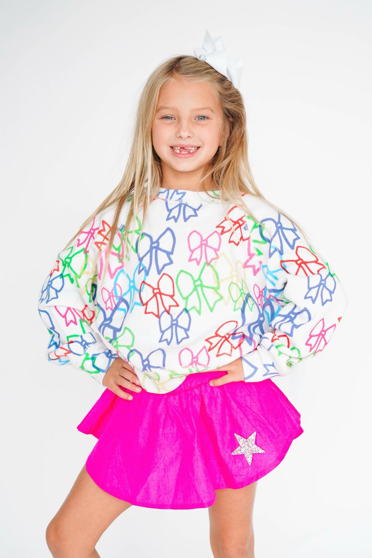 Girls' Little Olin Gathered Mini Skort