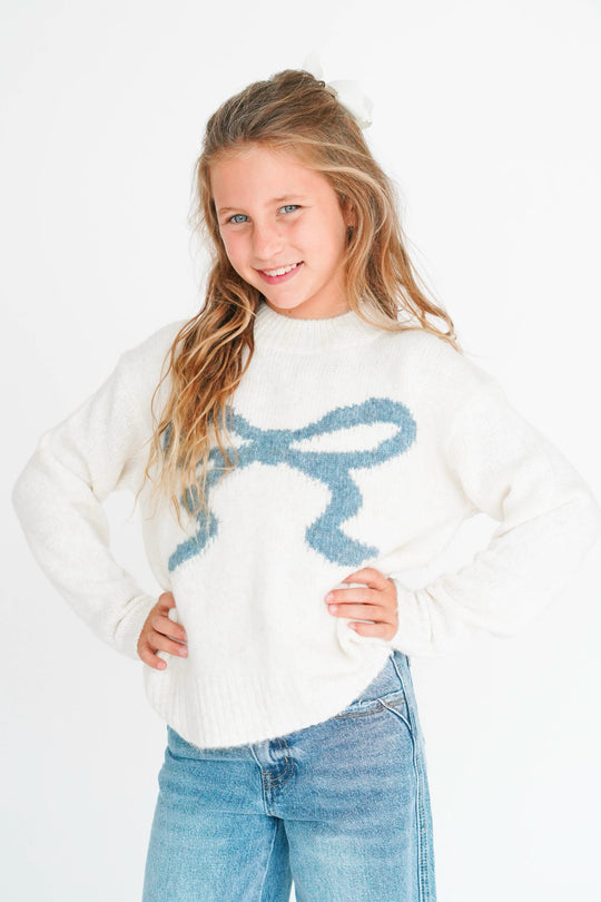 Girls' Bow Sweater