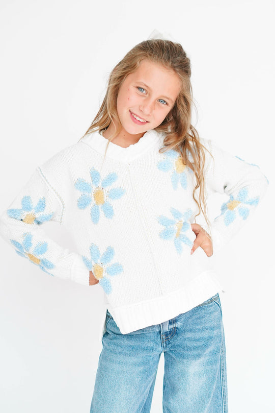 Girls Daisy Sweater