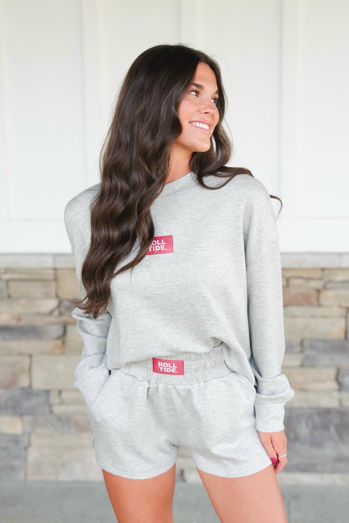 Scarlet & Gold Roll Tide Ava Airy Crewneck