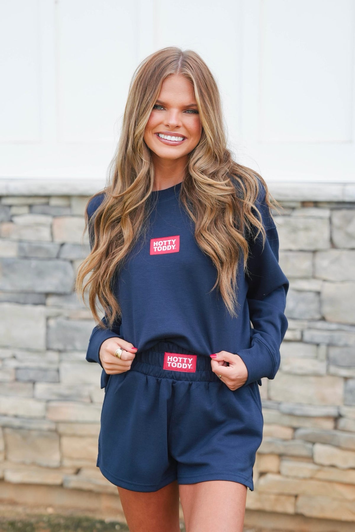 Scarlet & Gold Ole Miss Ava Airy Crewneck