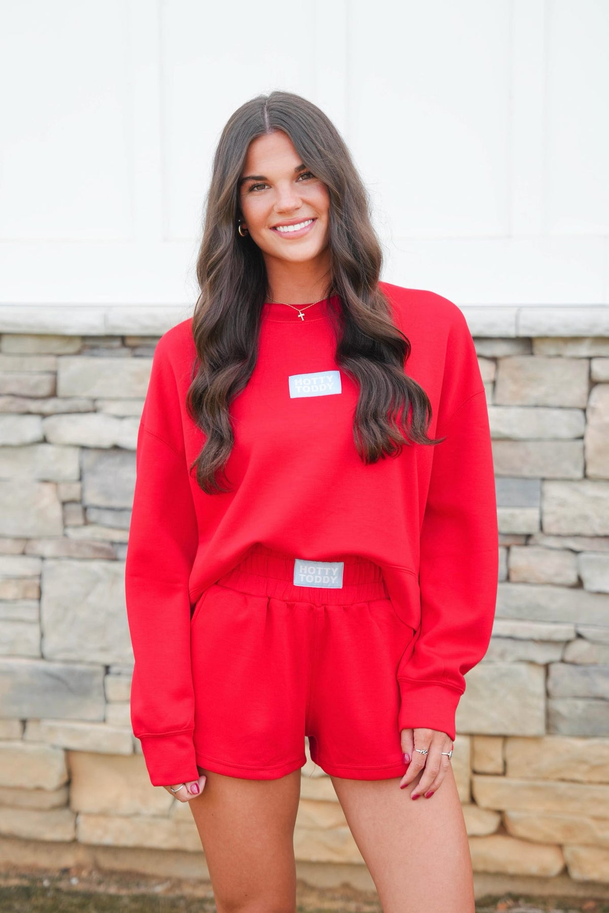 Scarlet & Gold Ole Miss Ava Airy Crewneck