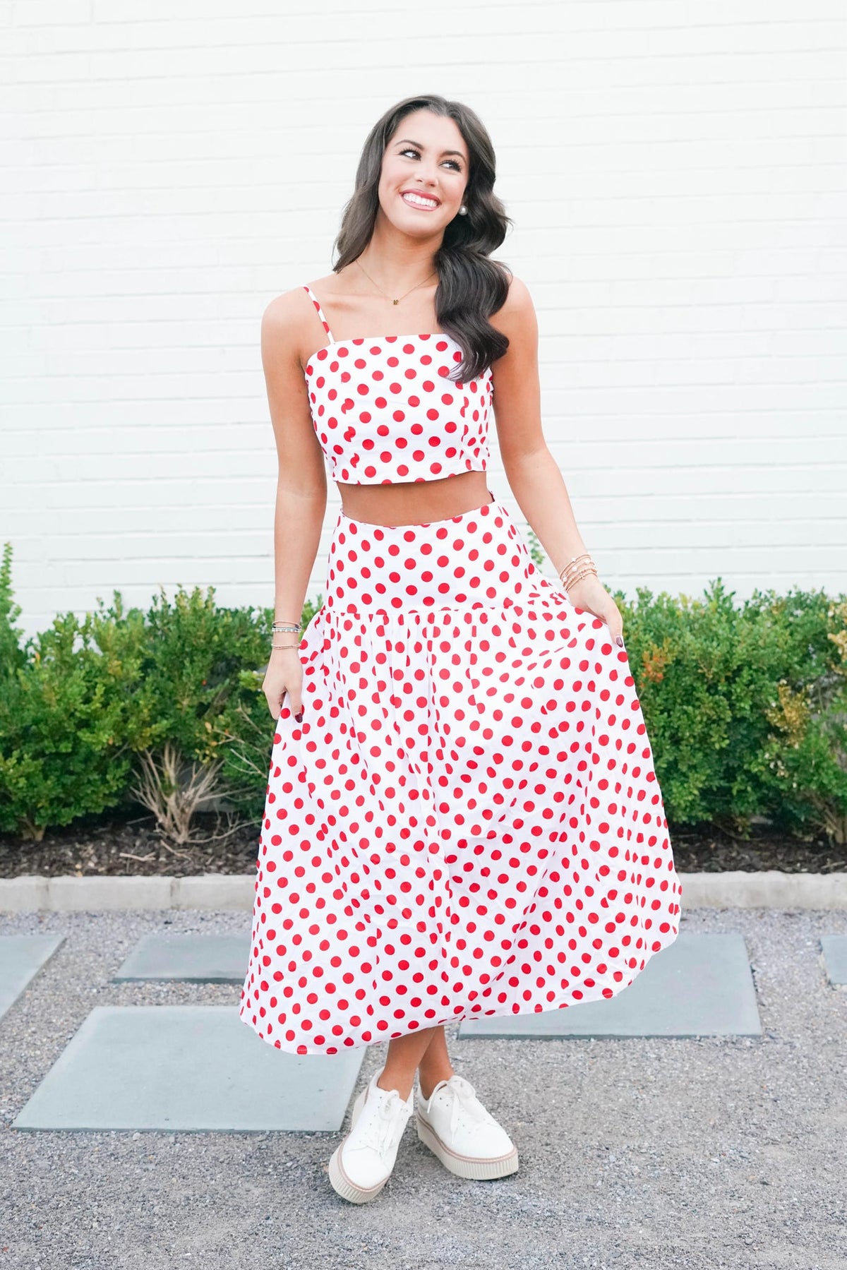 Sideline Style Polka Dot Top