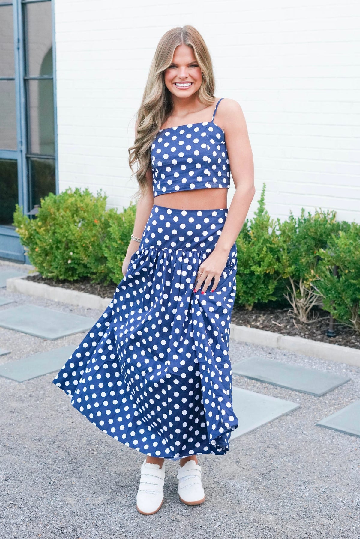 Sideline Style Polka Dot Top