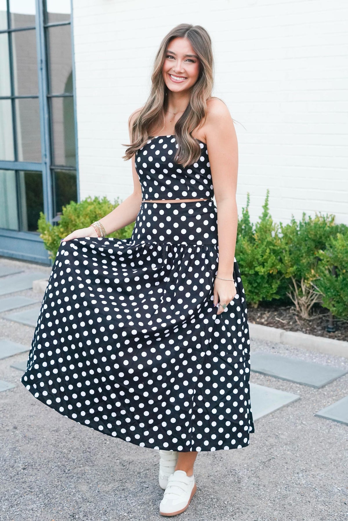 Sideline Style Polka Dot Top